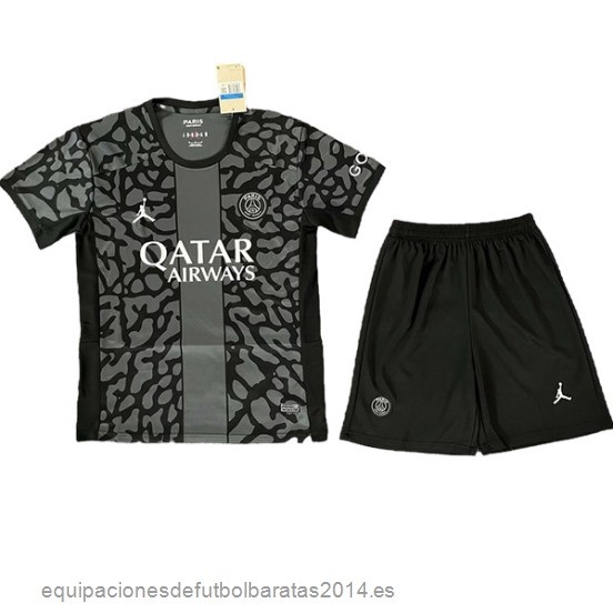 Nuevo 3ª Conjunto De Hombre Paris Saint Germain 23/24 Negro Gris Baratas